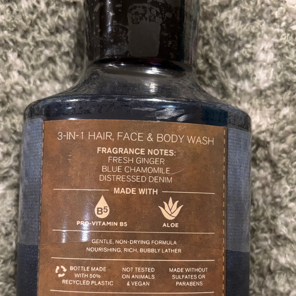 Bath & Body Works Mens Stone Washed 3-in-1 Wash Face Body Hair NWT 10oz - Picture 7 of 13